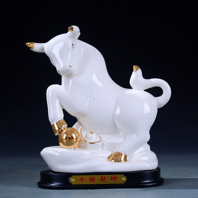 十二生肖陶瓷雕鼠牛虎兔龙t蛇马羊猴鸡狗猪工艺品摆设摆件12装饰,家居饰品,装饰摆件,淘宝优惠券,粉丝福利购,淘宝优惠卷