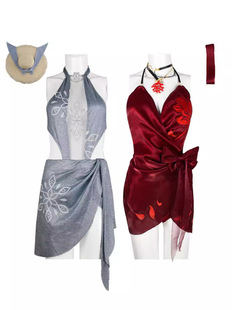 COS永劫无间cos服顾清寒仲夏霜华女宁红夜午后瑰夏泳衣cosplay服