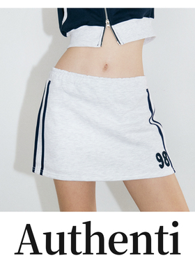 辣妹运动风纯棉裹身裙AUSK300