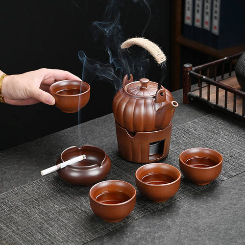 复古提梁壶围炉煮茶旅行功夫茶具露营煮茶器公司伴手礼便携茶具