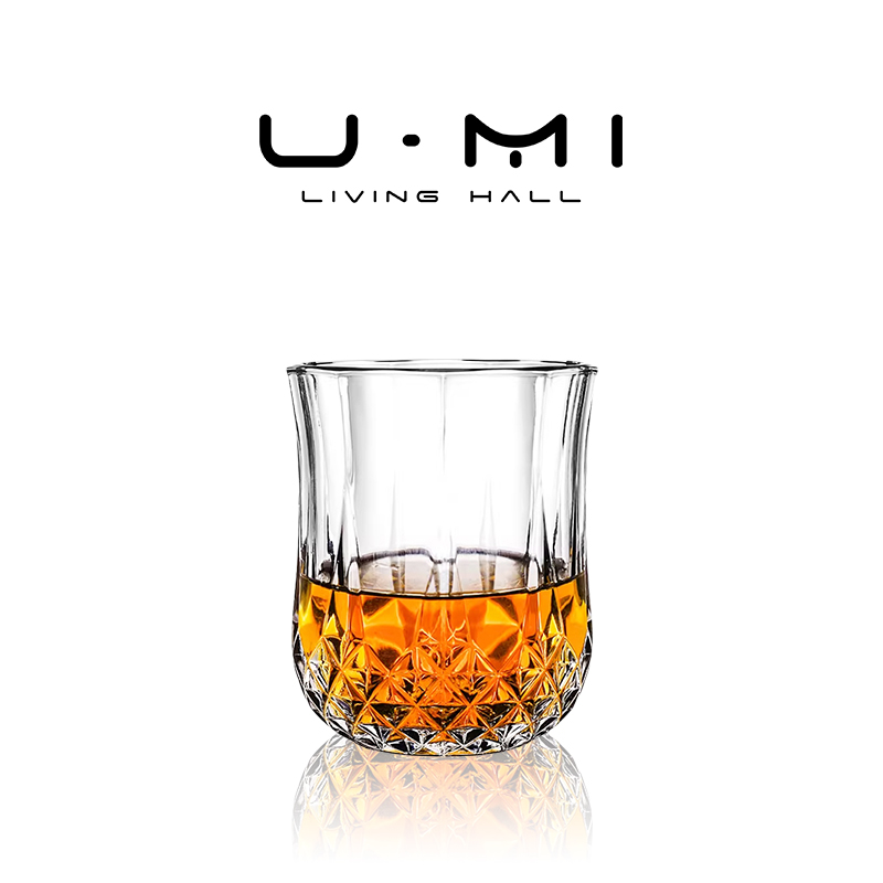 U Mi LIVING · 湫琳|酒具玻璃家用洋酒小号钻石杯白酒杯套装