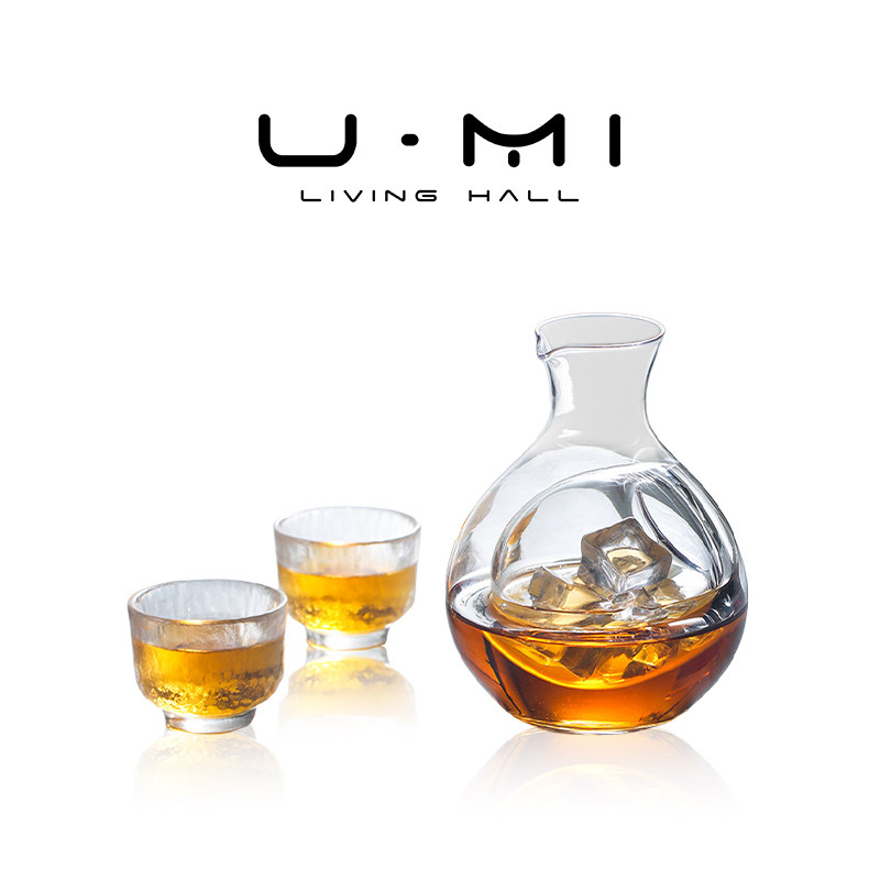 U Mi LIVING &middot; 洞冰 | 酒具家用创意日式水晶玻璃冰酒壶分酒器