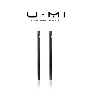 筷子黑檀木高档中式 LIVING·银鱼 防滑无漆无蜡家用木筷