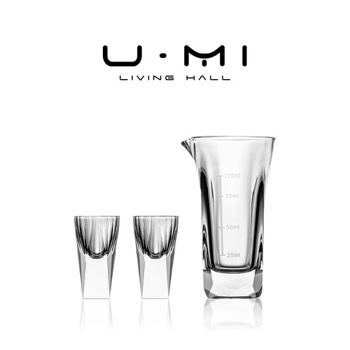 U Mi LIVING · 晶钻 | 酒具轻奢水晶玻璃白酒杯分酒器套装一口杯