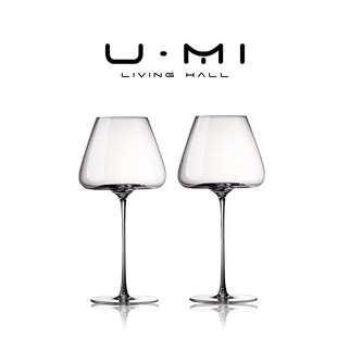 酒具美索米亚欧式 LIVING·桃心 勃艮第水晶玻璃高脚红酒杯