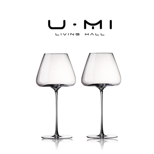 U Mi LIVING·桃心 | 酒具美索米亚欧式勃艮第水晶玻璃高脚红酒杯