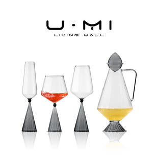 酒具高颜值葡萄酒高脚杯醒酒器红酒杯套装 LIVING 领结