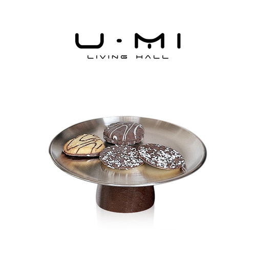 U Mi LIVING · 缥碧 | 果盘创意不锈钢家用法式零食摆放盘糖果盘
