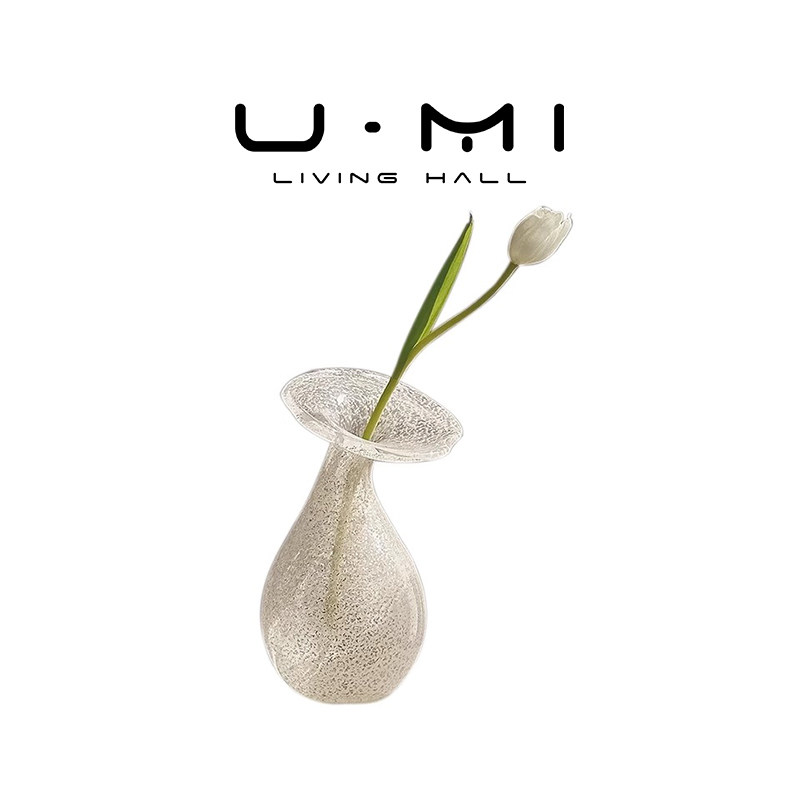 U Mi LIVING · 碧玉 | 花朵透明玻璃花瓶法式郁金香插花水养花器图片