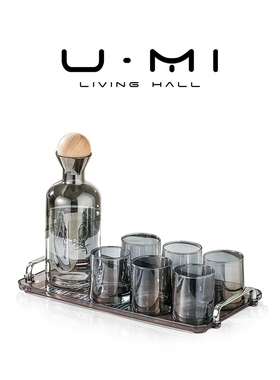 U Mi LIVING·银砾| 茶具套装玻璃杯轻奢ins家用客厅凉水壶耐高温