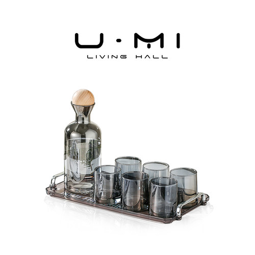 U Mi LIVING·银砾| 茶具套装玻璃杯轻奢ins家用客厅凉水壶耐高温