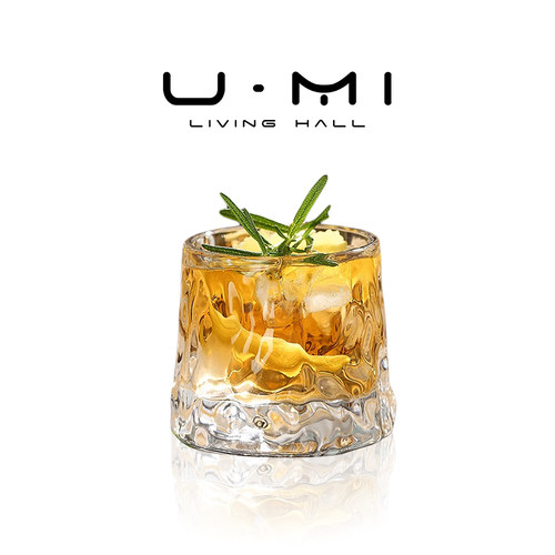 U Mi LIVING·酒意 | 酒具水晶玻璃酒杯ins风平底北欧威士忌杯