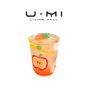 晨雾 LIVING 玻璃杯高硼硅耐热可爱INS家用咖啡牛奶杯