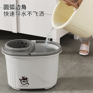 拖地桶带轮子洗拖把专用家用塑料水桶拖布桶墩布桶移动清洁底部