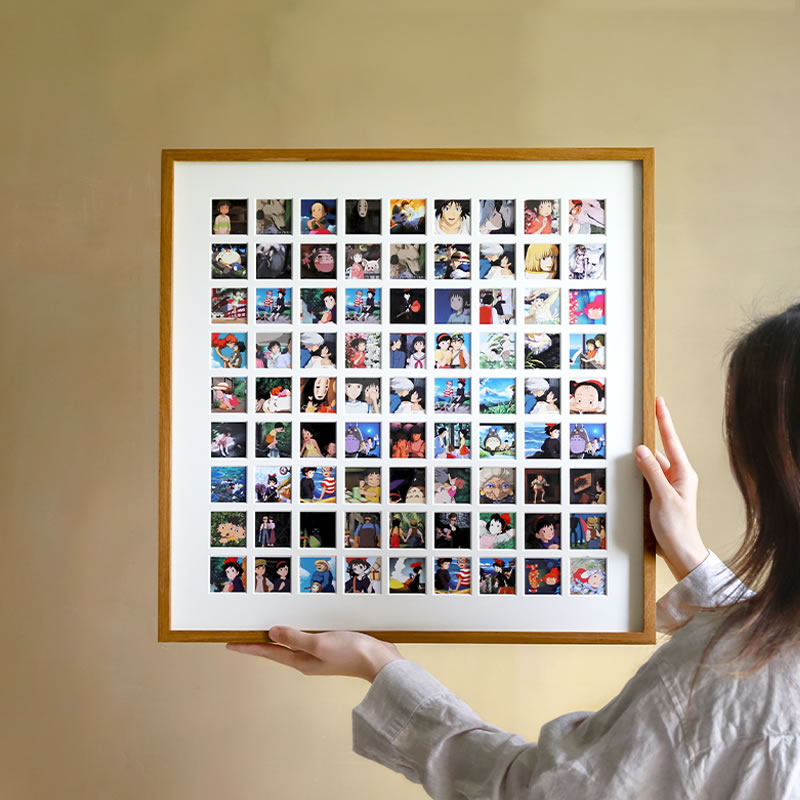 48宫格相框挂墙照片框九宫格实木洗照片打印婚纱框宝宝百睡图相片