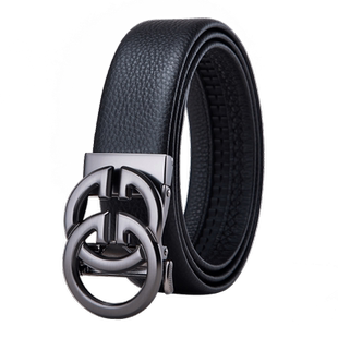 法莱阿玛尼旗舰店皮带正品真皮男士高档双G休闲男款腰带时尚裤带