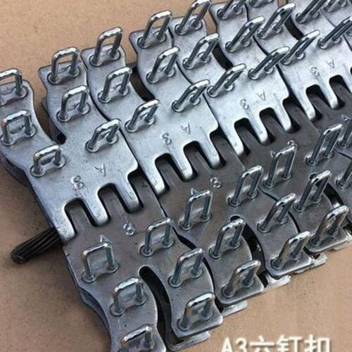 直销高强度工业皮带扣输送带皮带扣捶打式6针皮带扣钉扣机皮带托