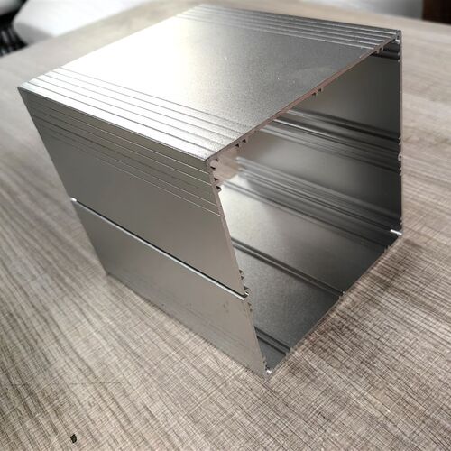 铝合金外壳仪表机箱壳体锂电池盒方形铝壳铝盒功放机壳136x136