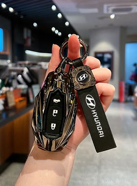 现代名图钥匙套新款ix35汽车伊兰特男胜达专用悦纳壳菲斯塔扣包