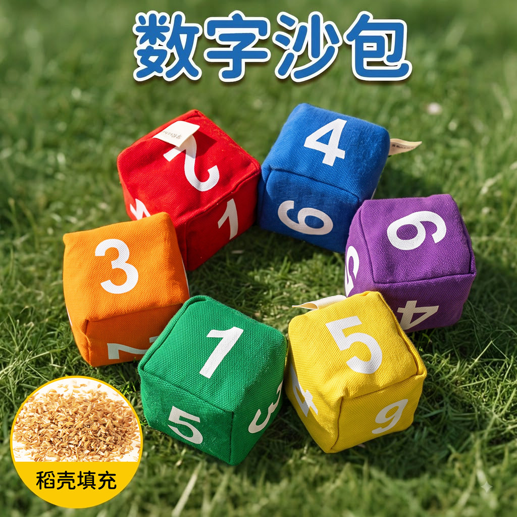 数字沙包儿童小学生专用幼儿园加厚扔丢投掷游戏道具手工认知启蒙图片