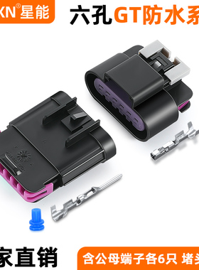 Delphi大灯插头15326829/15326833 六针逆变器DJ7065D-1.5-11/21