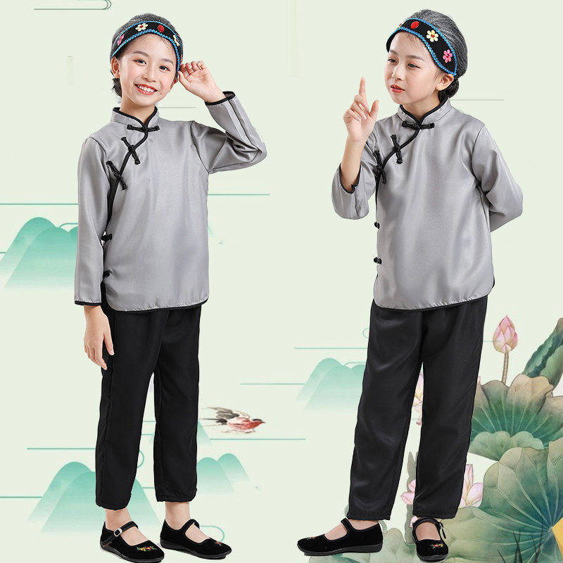 儿童老奶奶演出服角色扮