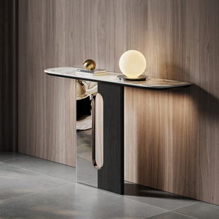 轻奢极简玄关台设计师款 别墅入户正对门艺术条案玄关桌高端感过道