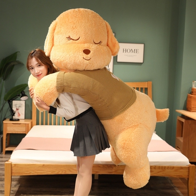 巨大号可爱趴趴狗毛绒公仔小狗抱枕玩偶睡觉布娃娃送女友高端礼物