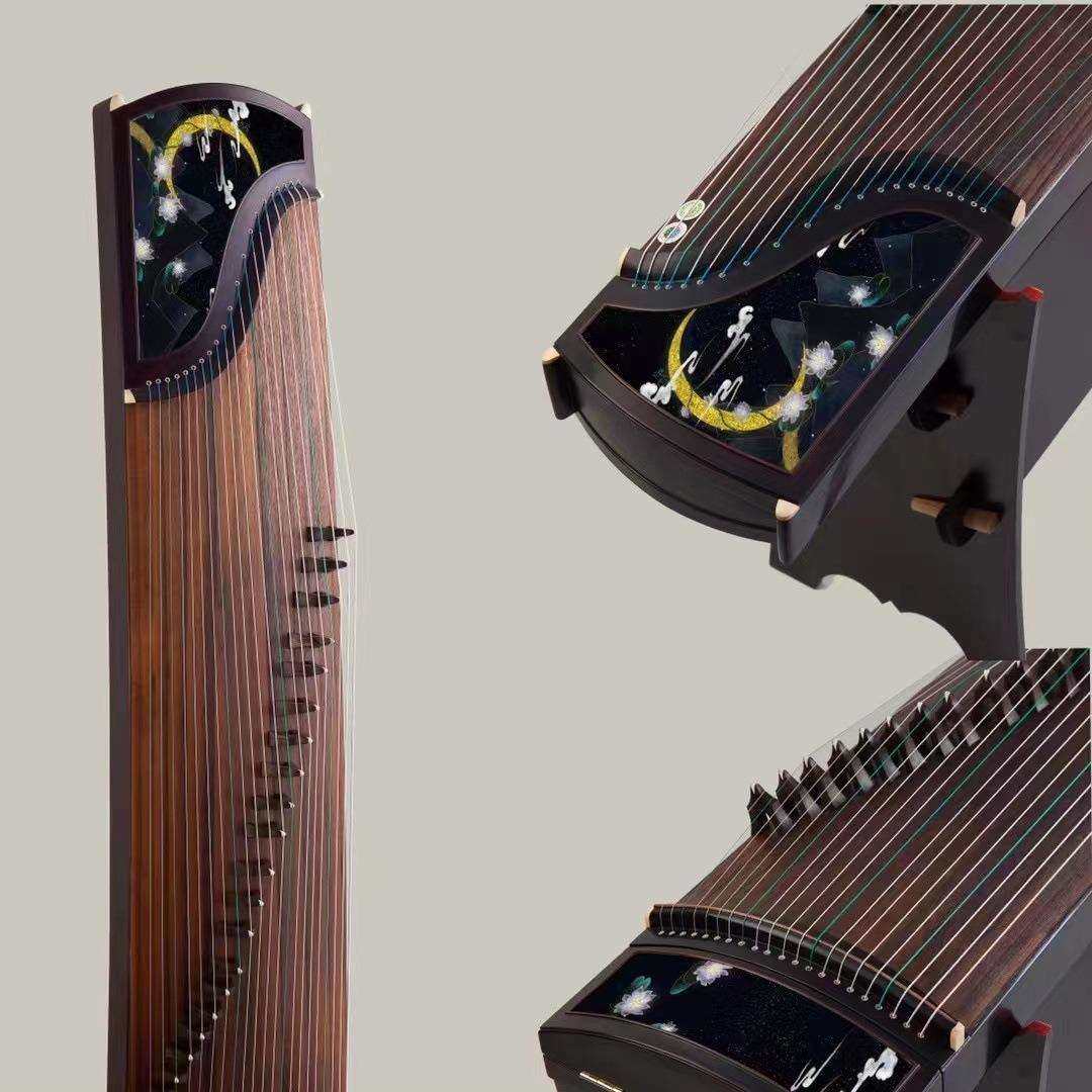 黑檀刻字古筝古筝天真元韵款 厂家直销