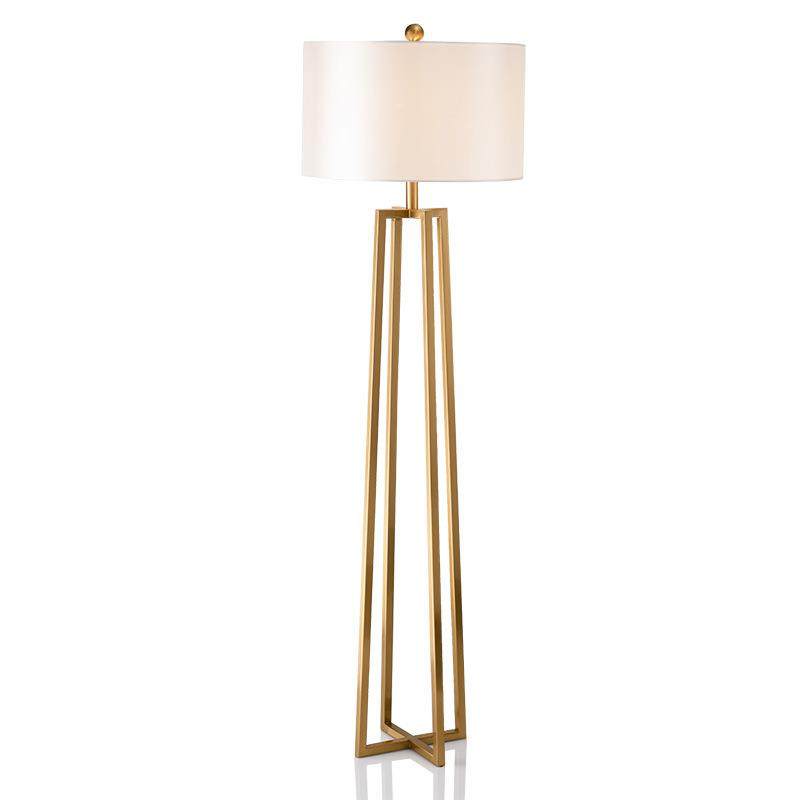 设计师现代美式简约金属客厅卧室书房创意售楼部样板房别墅落地灯