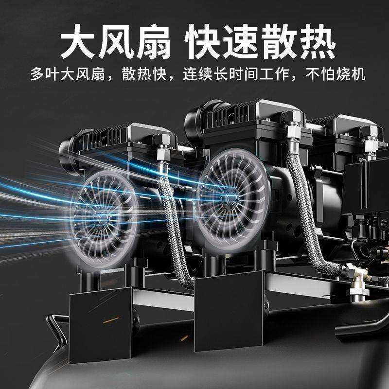 小型空气压缩机充气泵家用通用型便携式空压机大功率静音木工