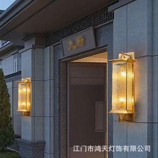 欧式全铜户外防水壁灯接电款欧式别墅庭院阳台大门两侧柱子墙壁灯