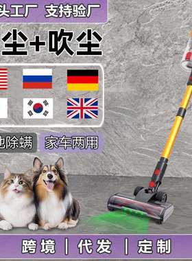 跨境无线手持式吸尘器550W35Kpa5系地大吸力大功率厂家便携式一件