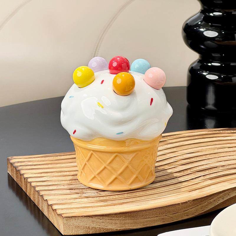 创意可爱雪糕筒水果叉套装家用不锈钢甜品叉子高级感收纳罐果叉盒,玩具/童车/益智/积木/模型,毛绒/玩偶/公仔/布艺类玩具,淘宝优惠券,粉丝福利购,淘宝优惠卷