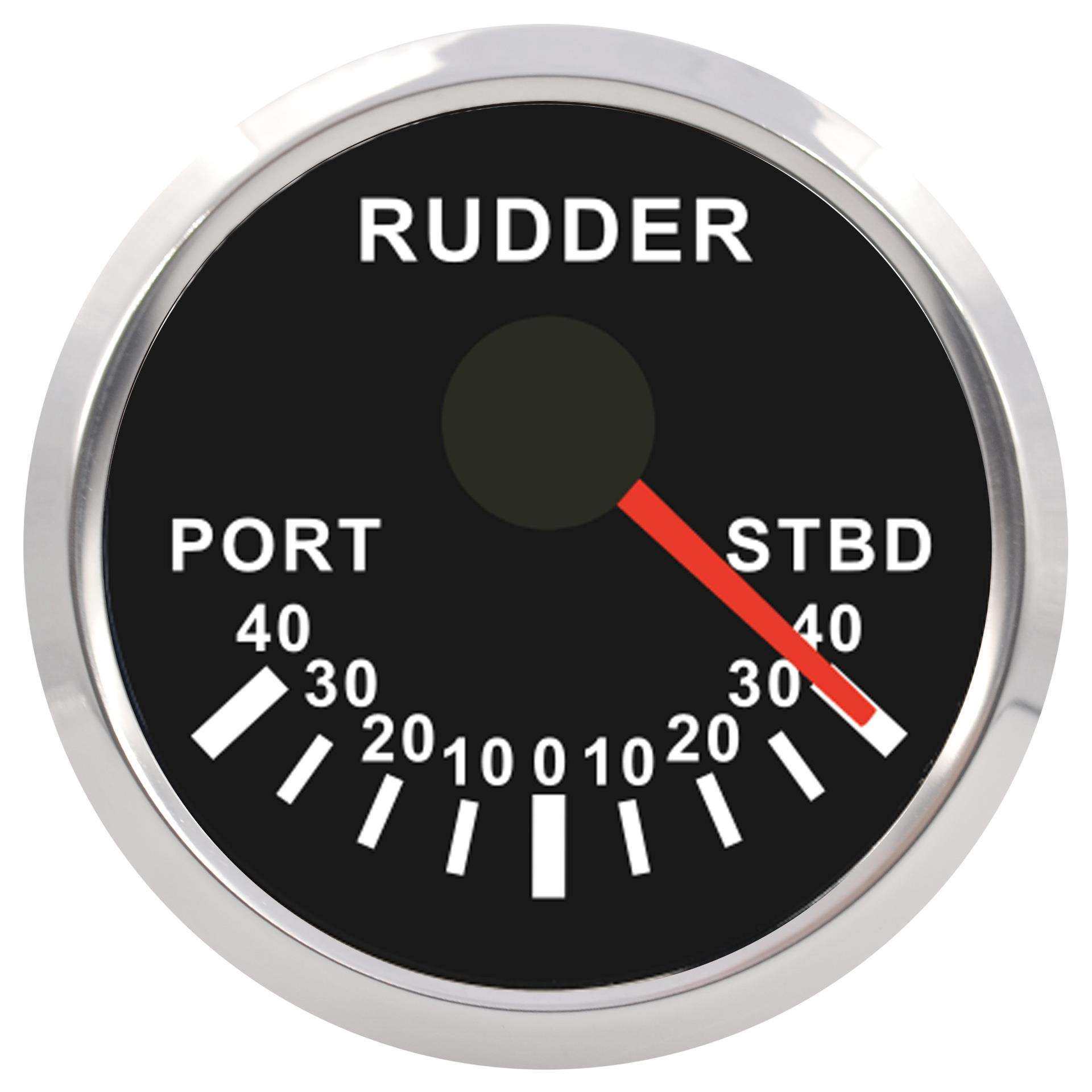 厂家直供游艇船用指南针式舵角小表52mm船用车用发电机械车仪表盘