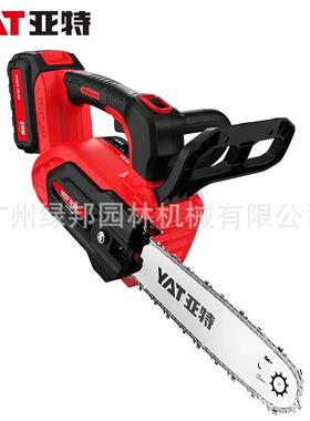 YAT亚特电锯锂电锯YT4370家用小型手持电链锯电动伐木锯修枝锯