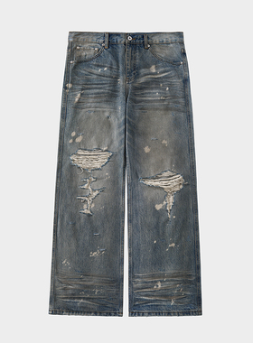 Amicus Animae百年传承日本冈山Kaihara匠人泥染牛仔裤 83泥染牛