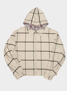 Amicus Animae 定织可拆卸连帽双面穿格纹夹克