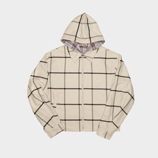 Amicus Animae 定织可拆卸连帽双面穿格纹夹克