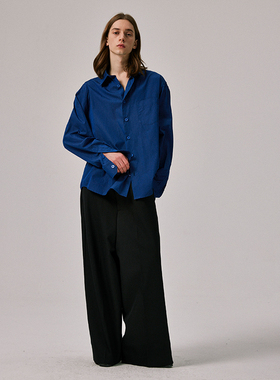 Amicus Animae 新疆长绒棉廓形筋骨感基础衬衫