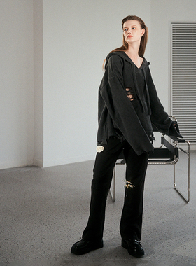 Amicus Animae 羊毛盔甲拉链西裤