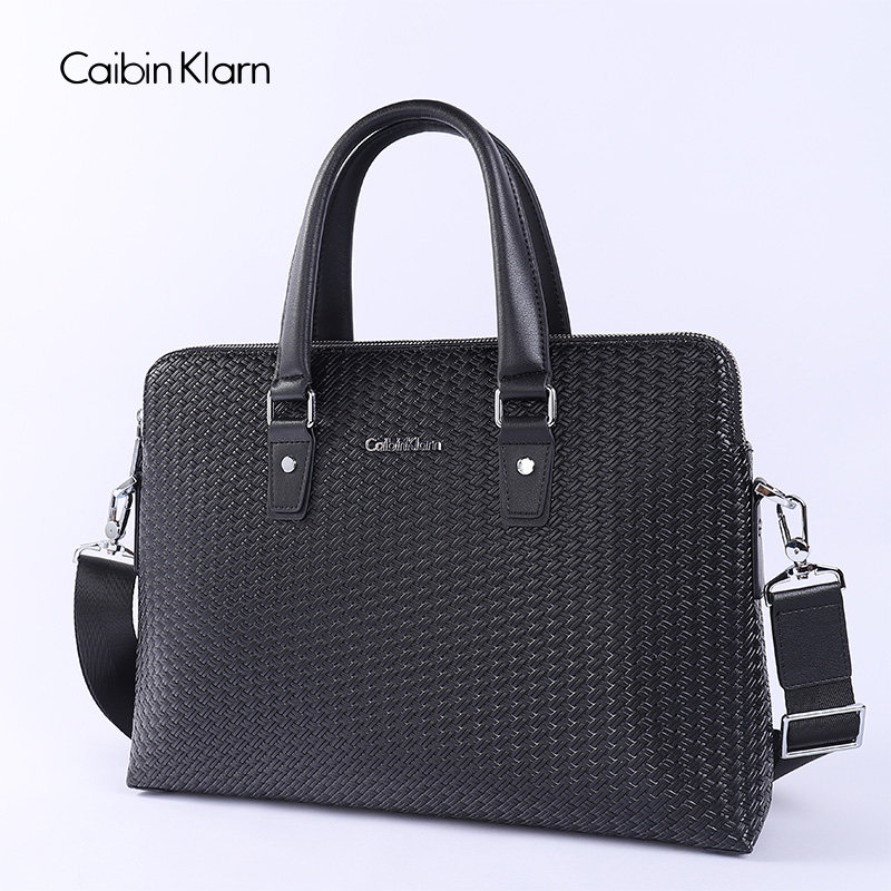 CaibinKlarn编织纹路手提包
