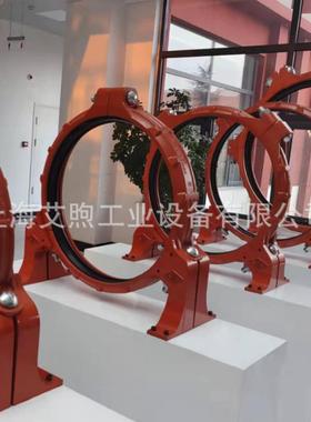 大口径密集空间安装重负荷管廊顶部管道480沟槽卡箍刚性接头GCQT1