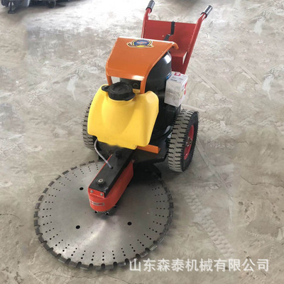 手推式汽油切桩机 混凝土管桩汽油切割机 便携式水泥圆柱切割机