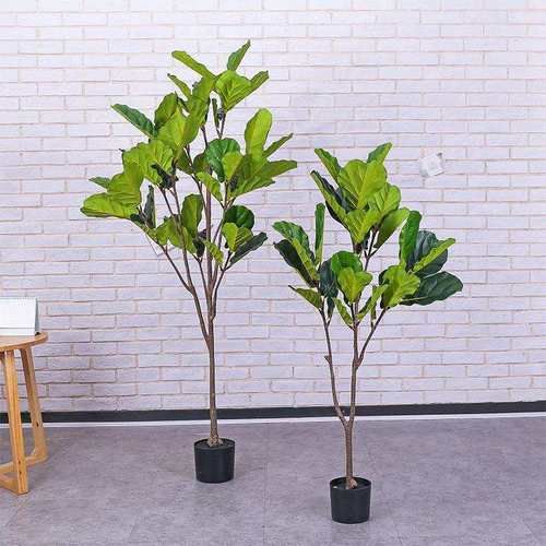 现货北欧风优质仿真琴叶榕盆栽家居装饰大造景室内陈列摆件