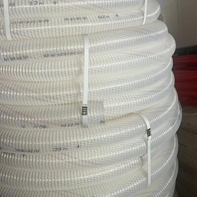 牛筋白色透明加厚管吸污管网线管吸粪管高压防爆管pvc防冻白加线