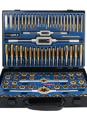 板牙公丝锥Pcpc绞手套装手用板牙1板牙丝锥扳手英制组套4510