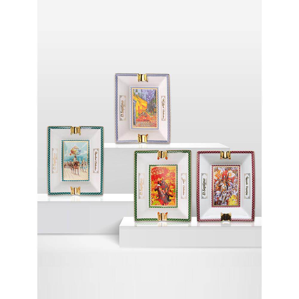 瑞士El Septimo雪茄烟灰缸 两人位陶瓷烟缸 高端礼品男士送礼