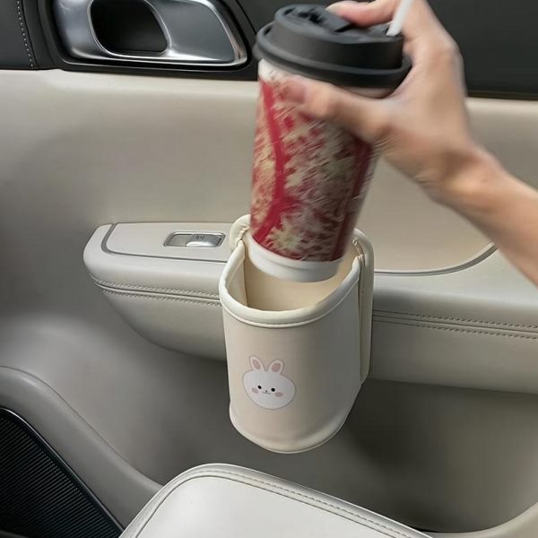 副驾驶杯托固定座椅车门收纳桶车载水杯架车内保温水壶置物架饮料