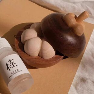 香氛家用木质扩香木实木香薰创意礼物山竹小摆件器车载香室内扩